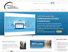 Tablet Screenshot of calhealthplans.org
